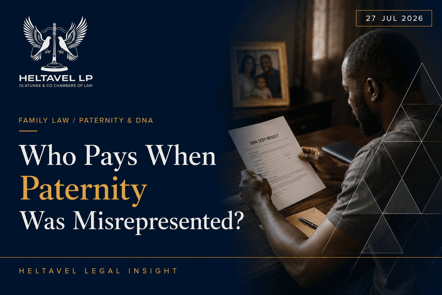 Featured graphic for Who Pays When Paternity Was Misrepresented?